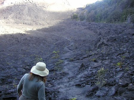 Path through the lava