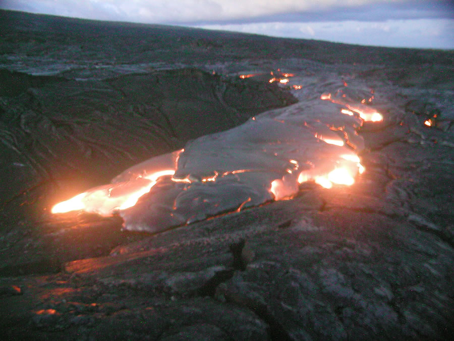 long lava flow